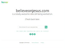 Tablet Screenshot of believeonjesus.com
